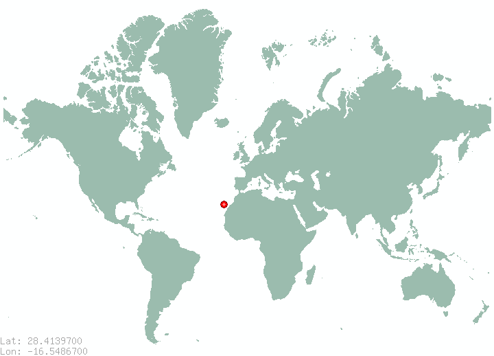 Puerto de la Cruz in world map