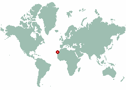 Canary Islands in world map