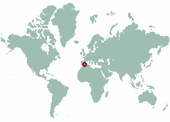 Pego in world map